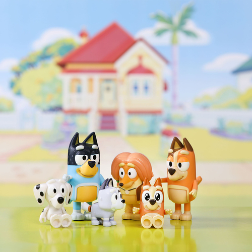 Bluey Figursæt Familie & Venner 8-pak