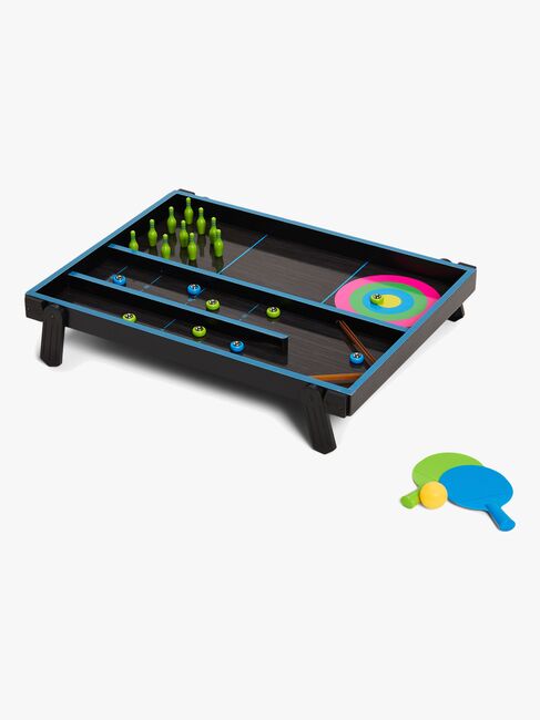 Pinepeak Spillebord 4-i-1, Neon/Sort