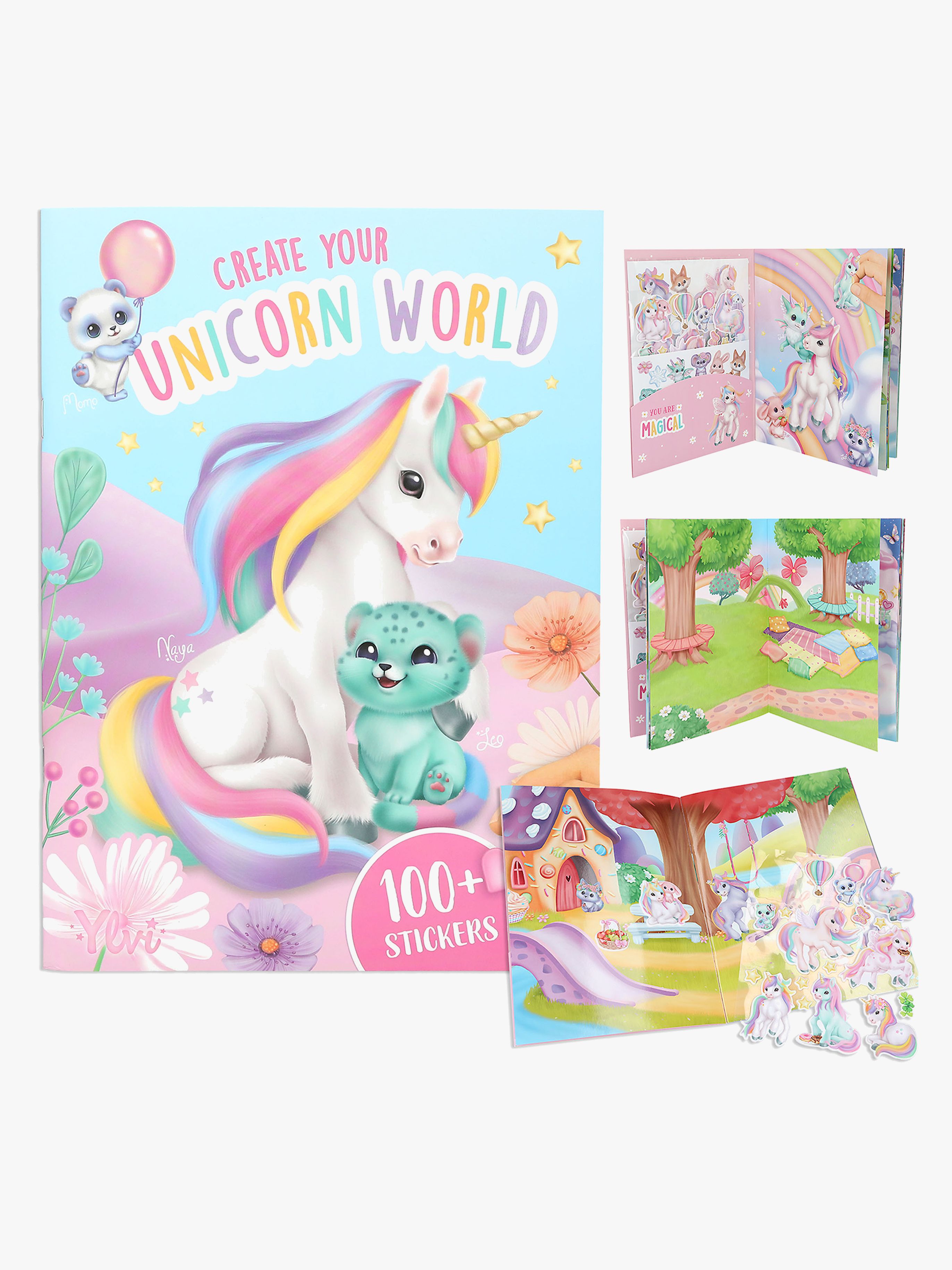 Ylvi &  the Minimoomis Klistermærkebog Create Your Unicorn World