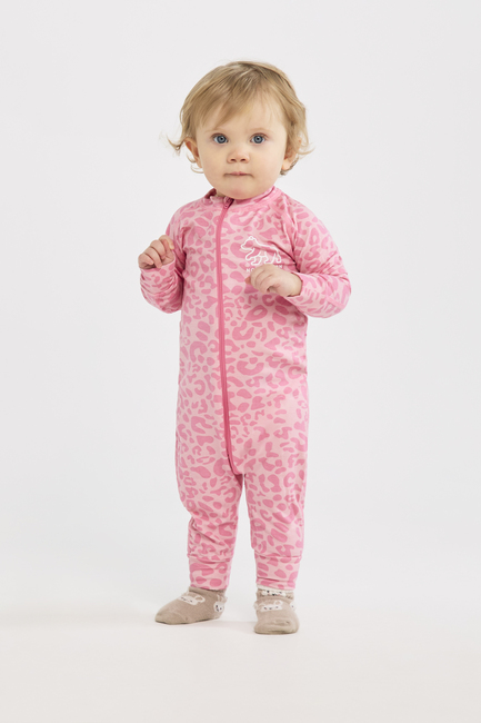 Nordbjørn Moritz Termoundertøj Heldragt Bamboo, Leo Pink