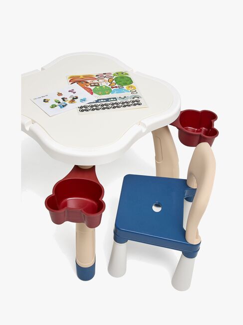 Cloudberry Castle Aktivitetsbord med Stole, Blue