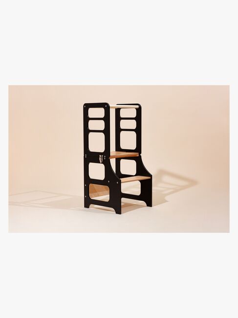 Duck Woodworks Sammenklappeligt Læringstårn, Sort