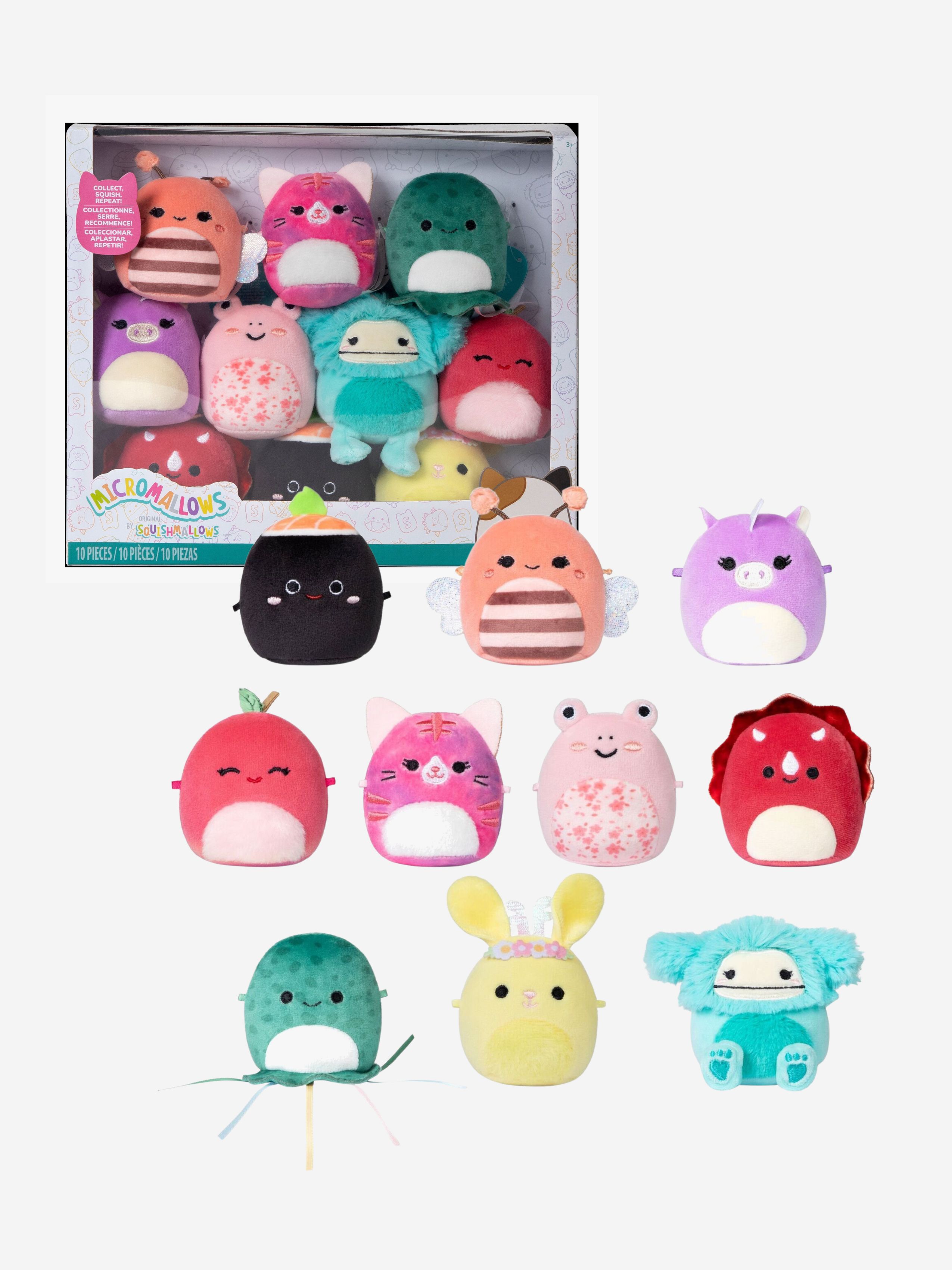 Squishmallows Micromallows Krammedyr 10-pak 6 cm