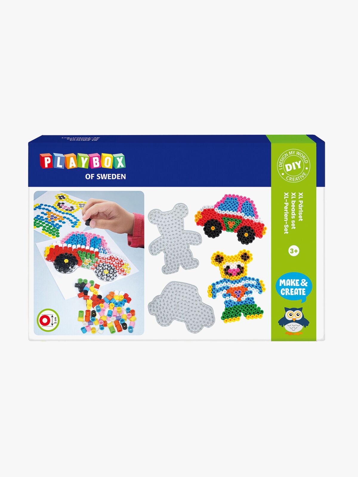 Playbox Perlesæt XL Bil Og Bjørn 600 Stk