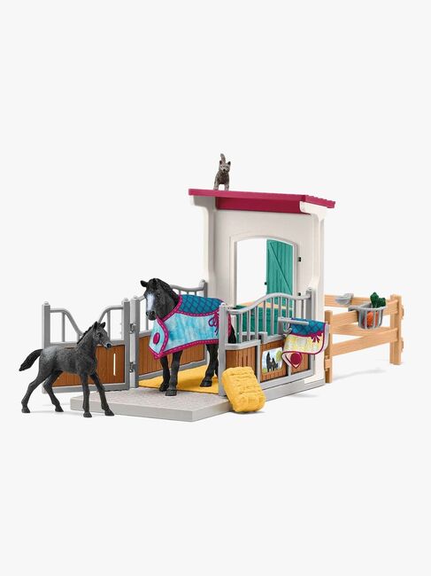 Schleich Legetøjssæt Hesteboks med Hoppe og Føl