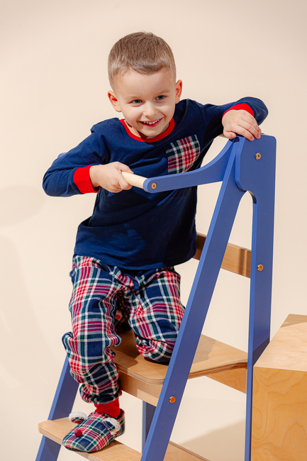 Duck Woodworks Sammenklappeligt Læringstårn, Blå