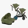 Cybex e-Gazelle S Tvillingevogn, Moss Green/Taupe