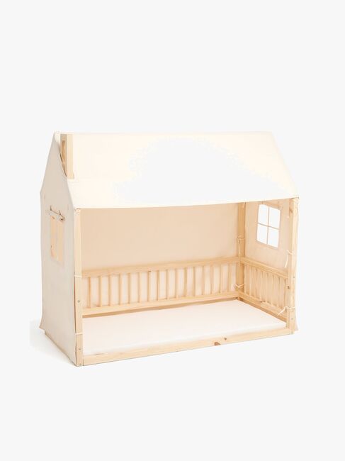 Minitude Nordic Mason Husseng 70x160 & BabyMatex Madras Soft Plus + Sengehimmel, Natur