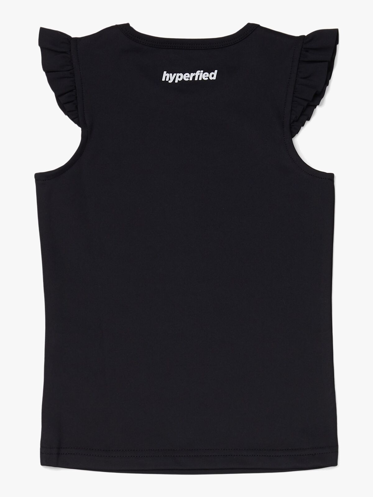 Hyperfied Frill Tank Top, Anthracite