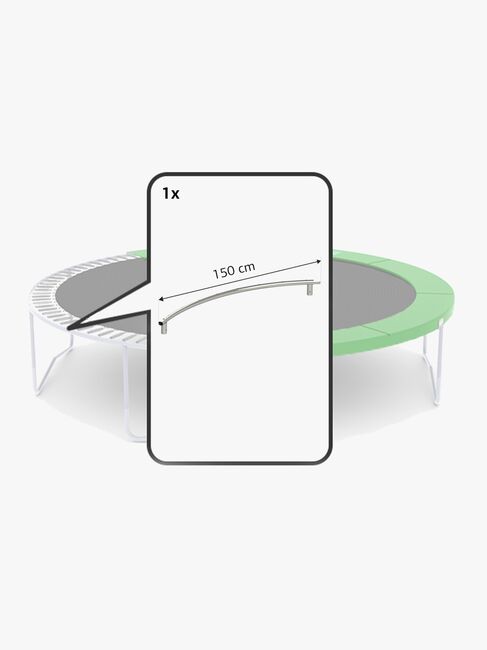 BERG Reservedel Favorit Svejset Topskinne 380 150 cm