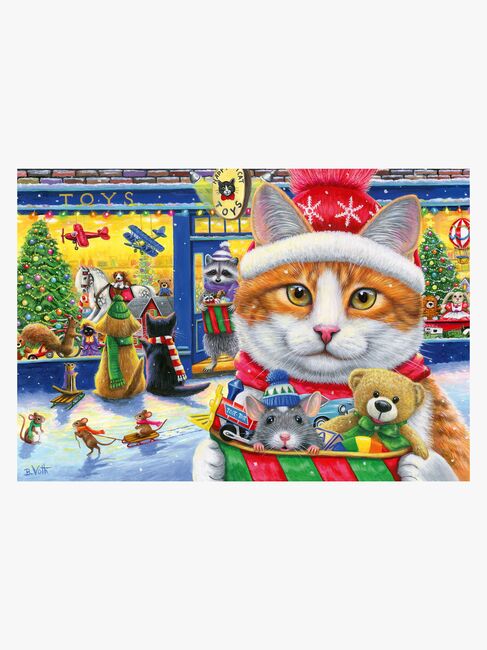 Ravensburger Christmas Kitties Puslespil 2x24 Brikker