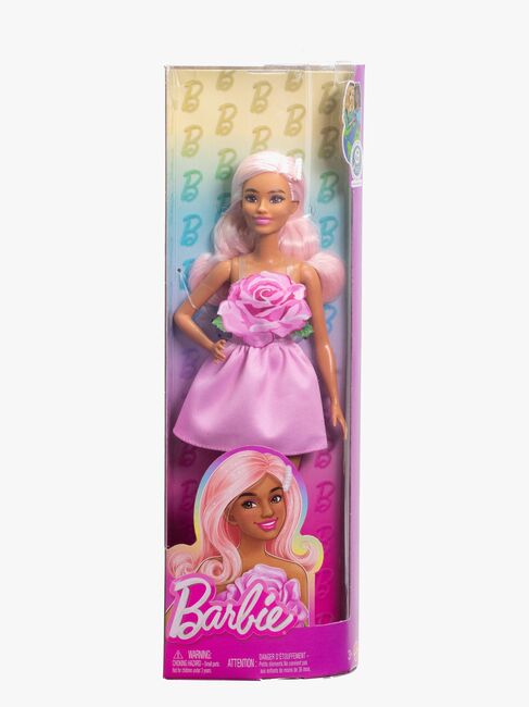 Barbie Deluxe Style Dukke i Lyserød Kjole