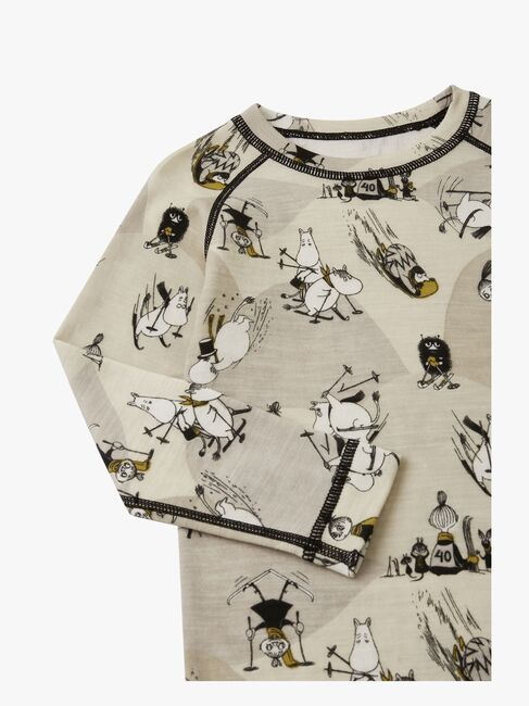 Reima Mumitroldene Trivsam Skiundertøj Uldmix, Sandy Beige