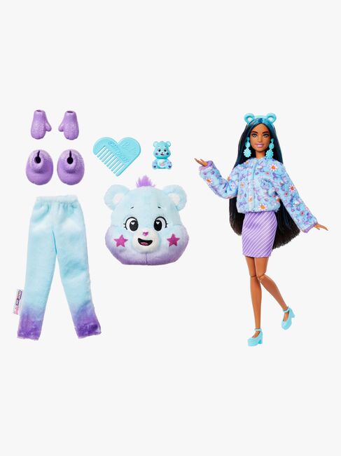 Barbie Cutie Reveal Dukke Care Bears, Lilla