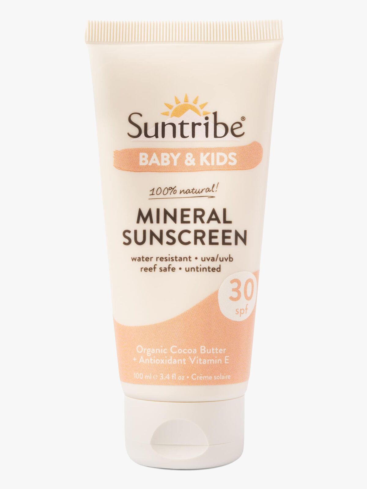 Suntribe Baby & Kids Natural Mineral Solcreme SPF 30 100 ml