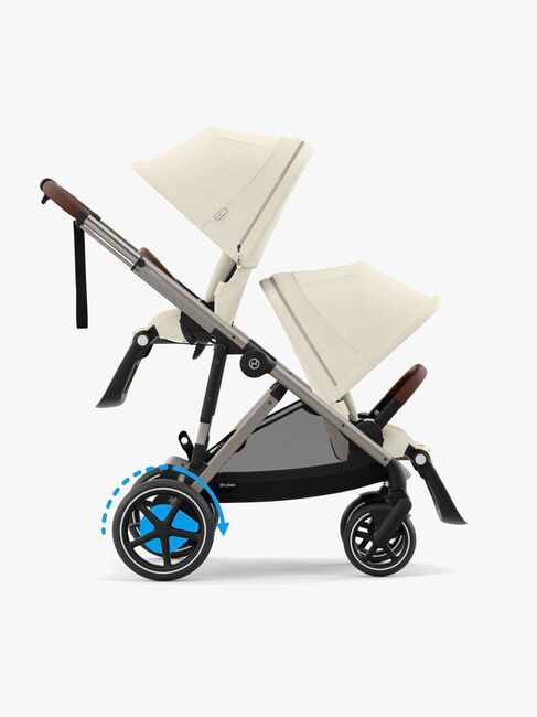 Cybex e-GAZELLE S Klapvogn, Seashelle Beige/Taupe