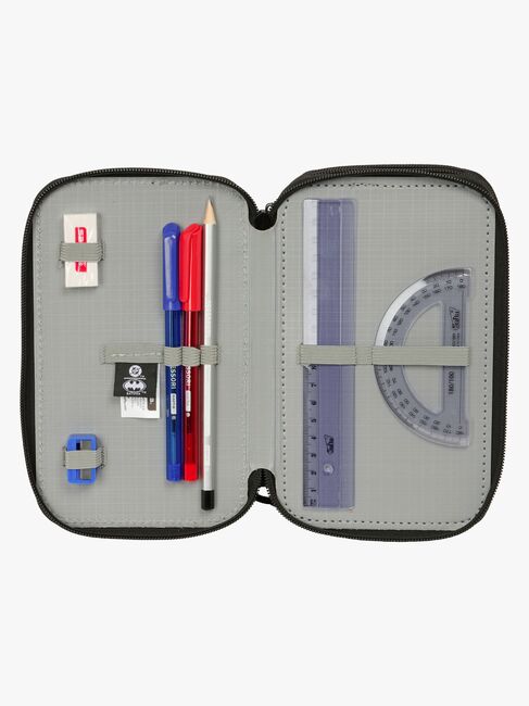 Kappa  Fyldt Penalhus med 3 Rum 37 Dele, Grå