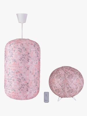 Lilou Lilou Loft- & Bordlampe Bird Garden, Lyserød