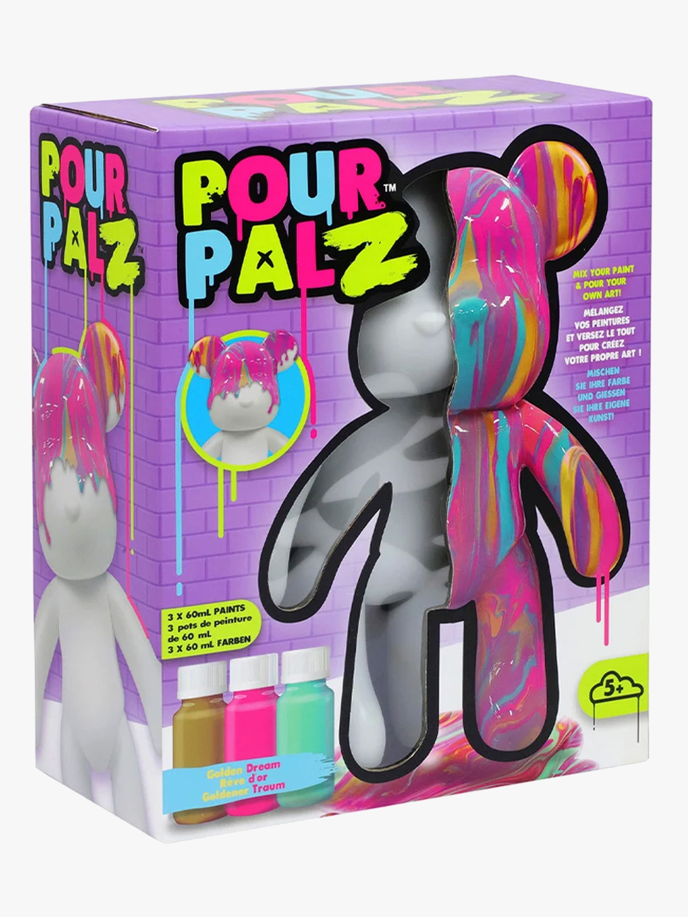 TOYMONSTER POUR PALZ DIY-sæt Mal Din Egen Bjørn, Golden Dream