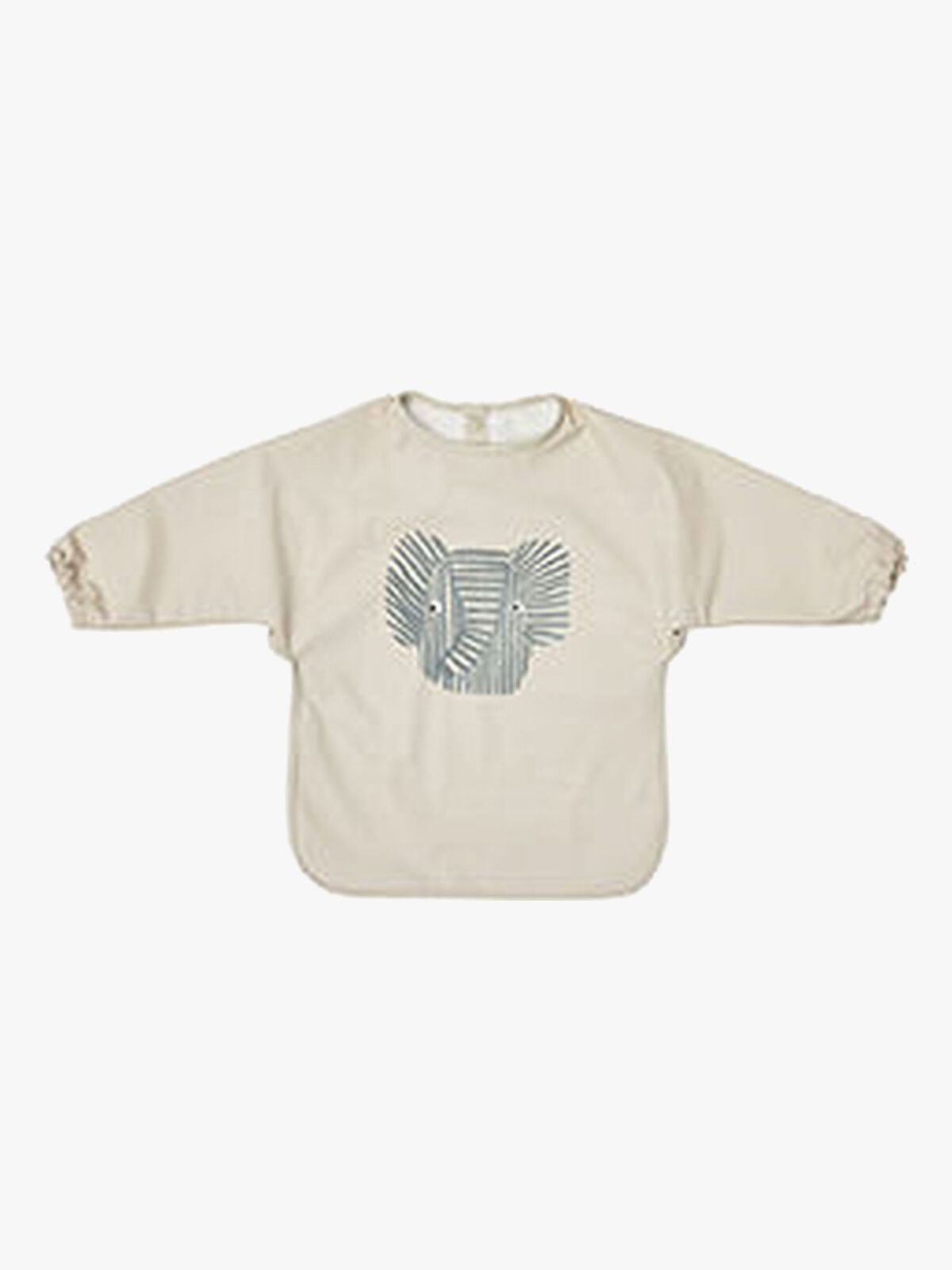 OYOY Erik Elefant  Langærmet Hagesmæk, Beige