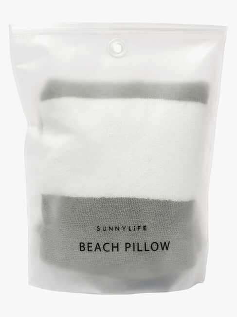 SUNNYLiFE  Oppustelig Strandpude, The Vacay Olive Stripe