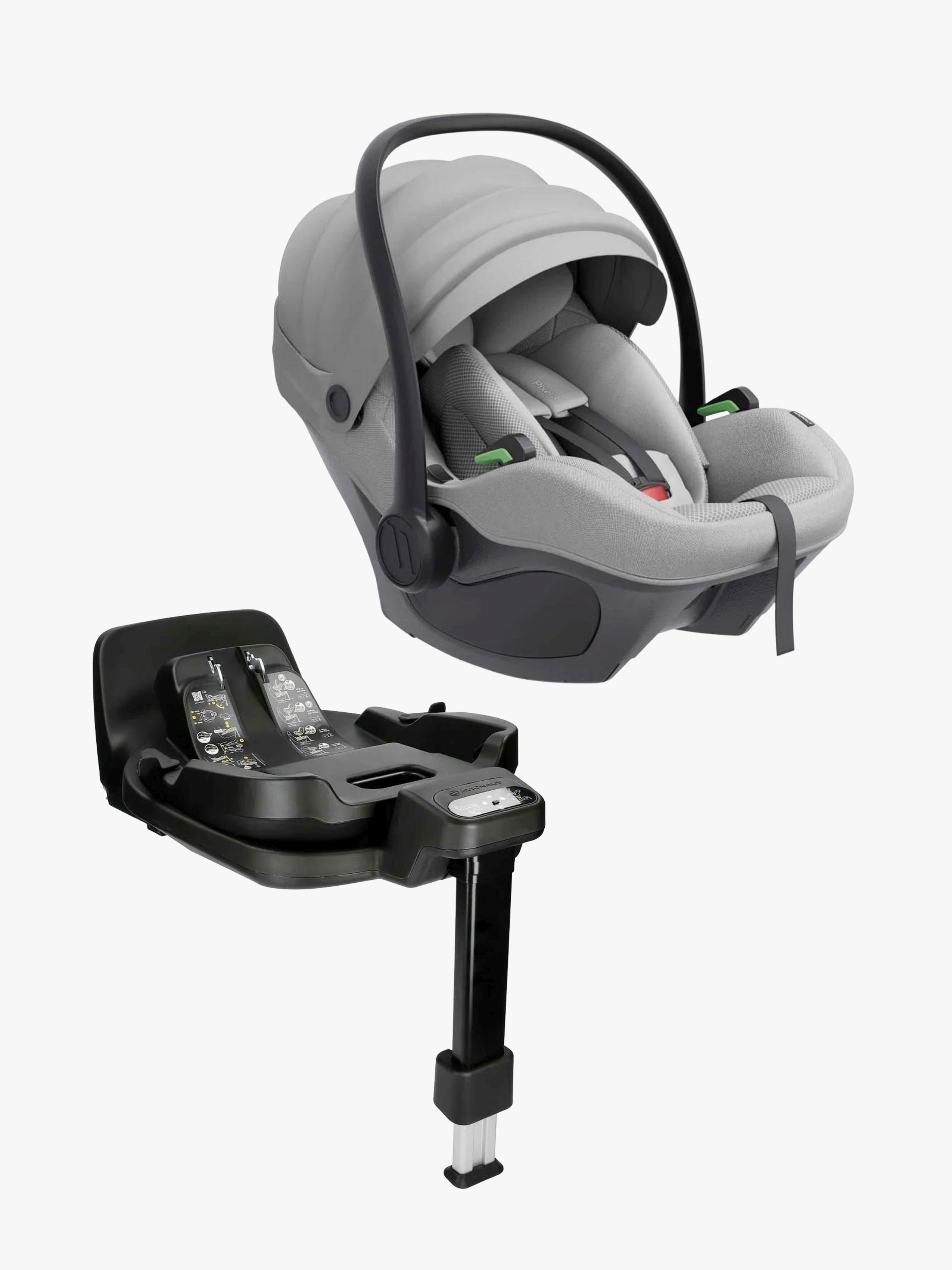 Avionaut Pixel 3 Babyautostol Inkl. IQ Orbit Base, Grey