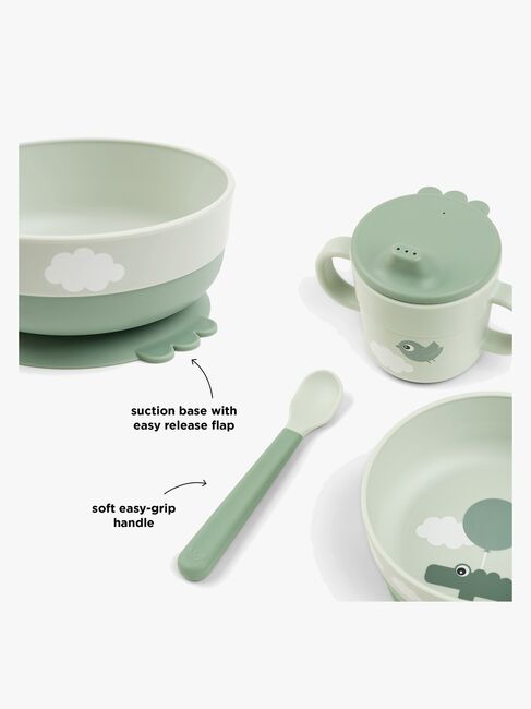 Done By Deer Foodie Madsæt Happy Clouds, Green