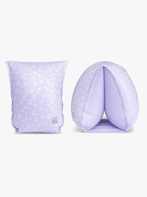 Swim Essentials Badevinger, Lila Leopard