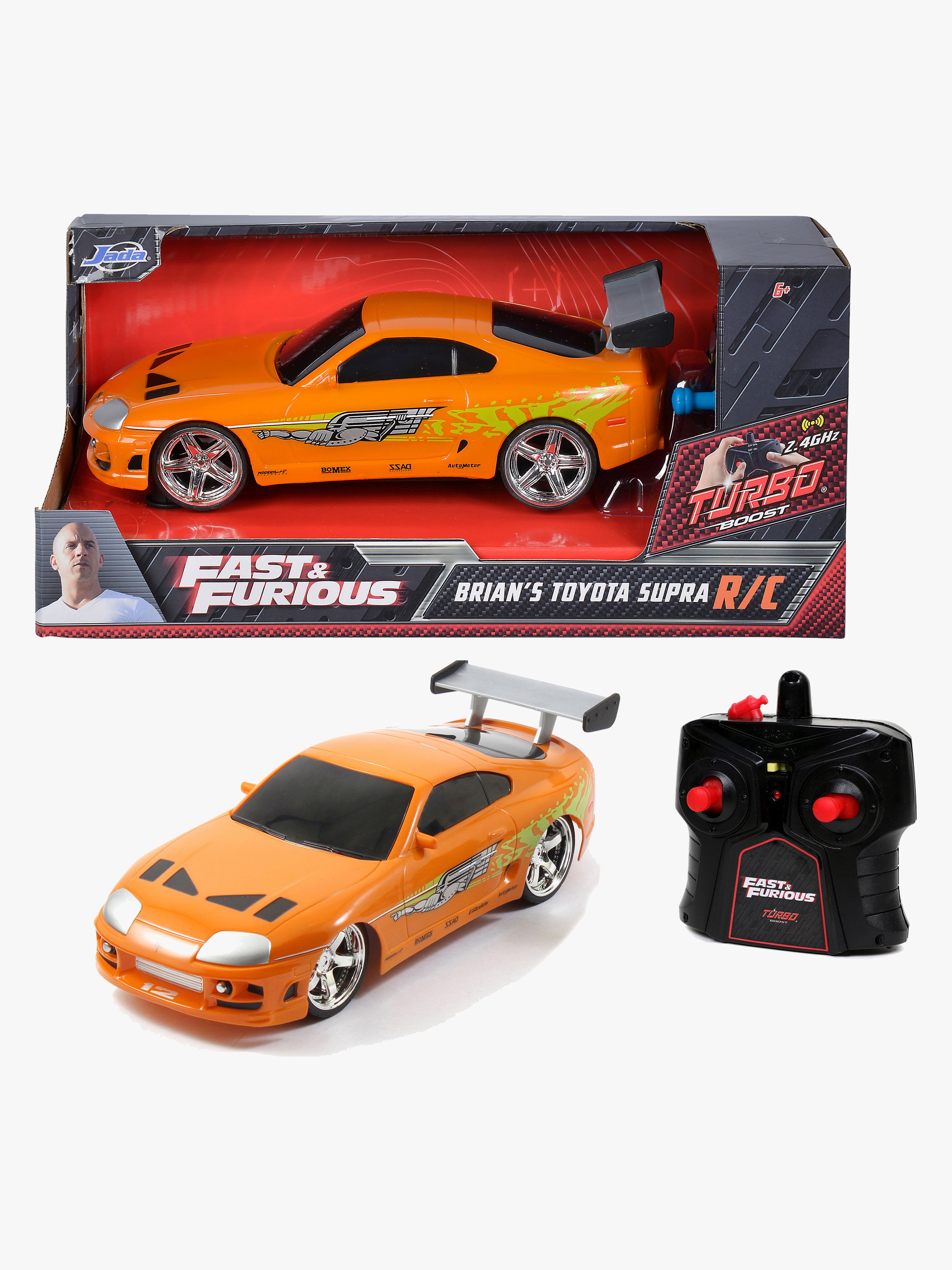 Fast &  Furious Toyota Supra Fjernstyret Bil 1:24