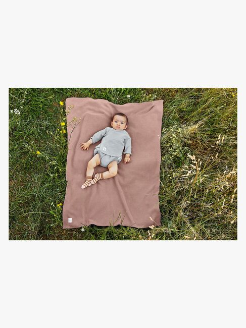 Lässig Strikket Tæppe 80x100, Frizzy Rose