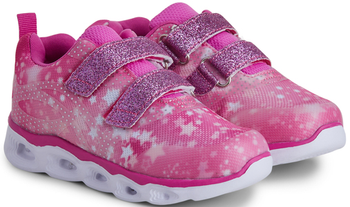 Nordbjørn Milky Way Blinkende Sneakers, Pink/Cerise