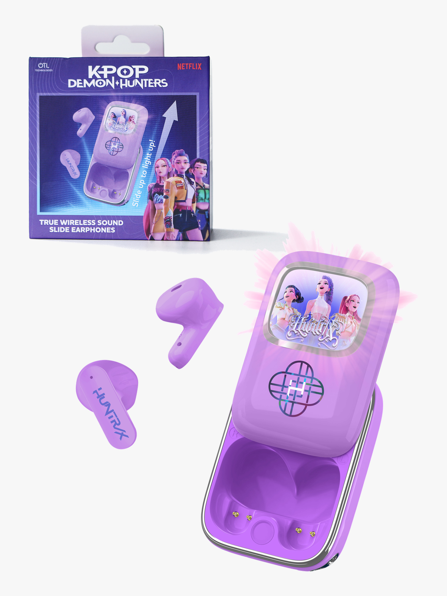 OTL K-Pop Demon Hunters Hovedtelefoner Med LED In-Ear Huntrix