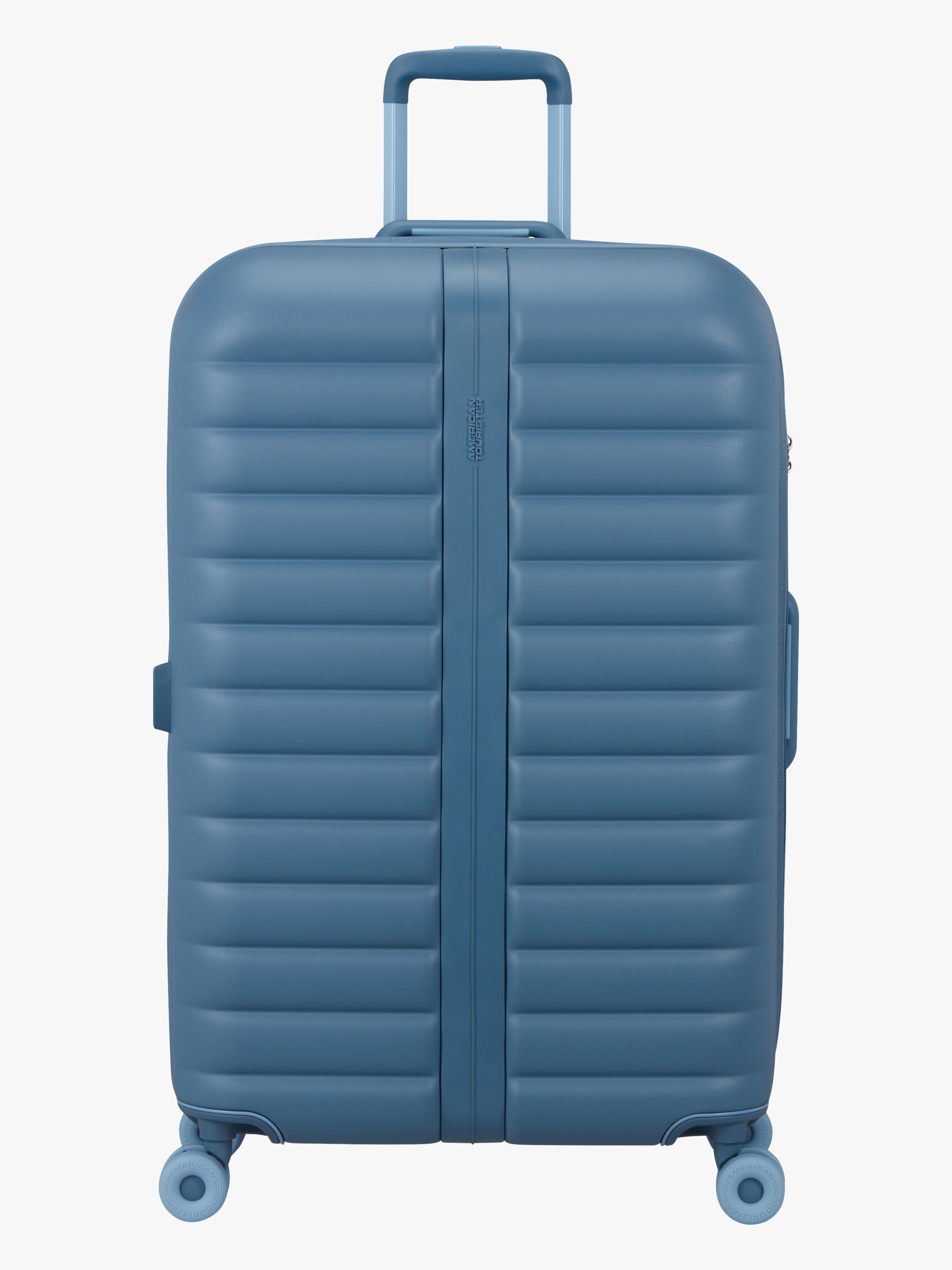 American Tourister Neovibe Spinner Kuffert 96-106L, Steel Blue