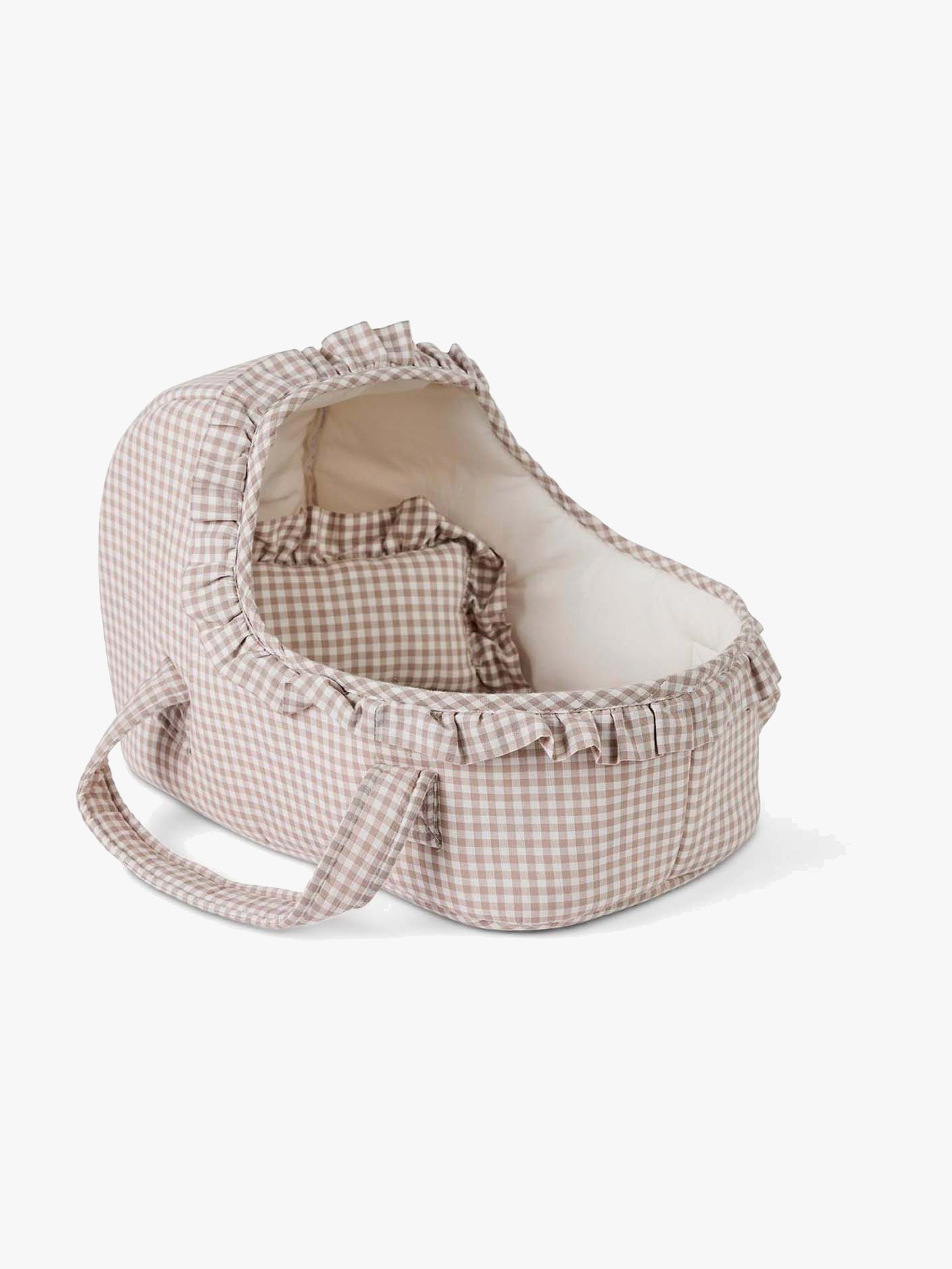 Smallstuff Dukkekurv Med Pude & Dyne, Beige