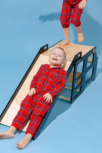 Duck Woodworks Rutsjebane til Sammenklappeligt Læringstårn, Sort