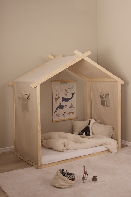 Minitude LEVI Juniorseng inkl. BabyMatex Madras Carpathia 70x140, Natur