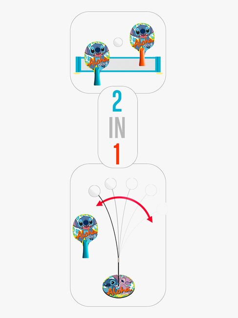 Disney Stitch 2-i-1 Bordtennis Sæt