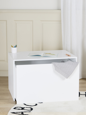 Alice & Fox POPPY Skrivebord & Opbevaringskasse, Hvid