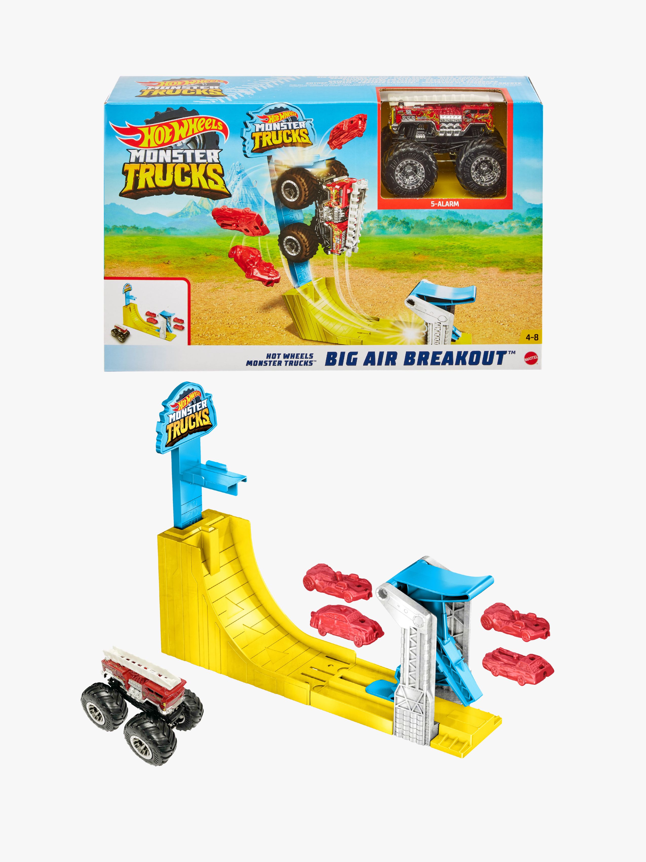 Hot Wheels Monster Trucks Legesæt Big Air Breakout