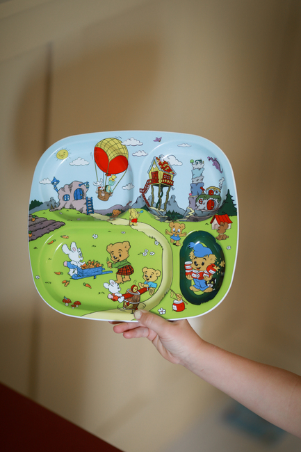 Bamse Verdens Stærkeste Bjørn Motiv Opdelt Tallerken