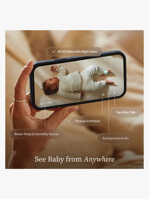Owlet Dream Sight Smart Video Babymonitor 2K HD, White