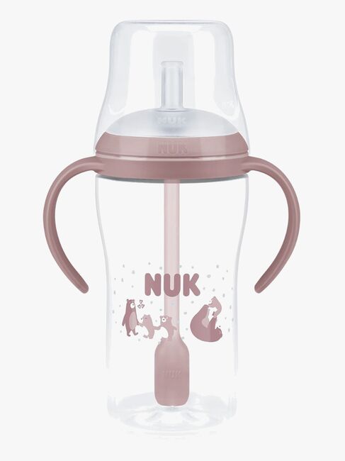NUK Perfect Match Øvekop med Sugerør 260 ml, Bear N2163-21-4552_1.jpg