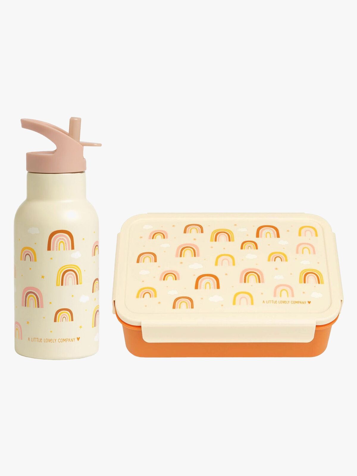 A Little Lovely Company Madkasse & Flaske, Rainbows