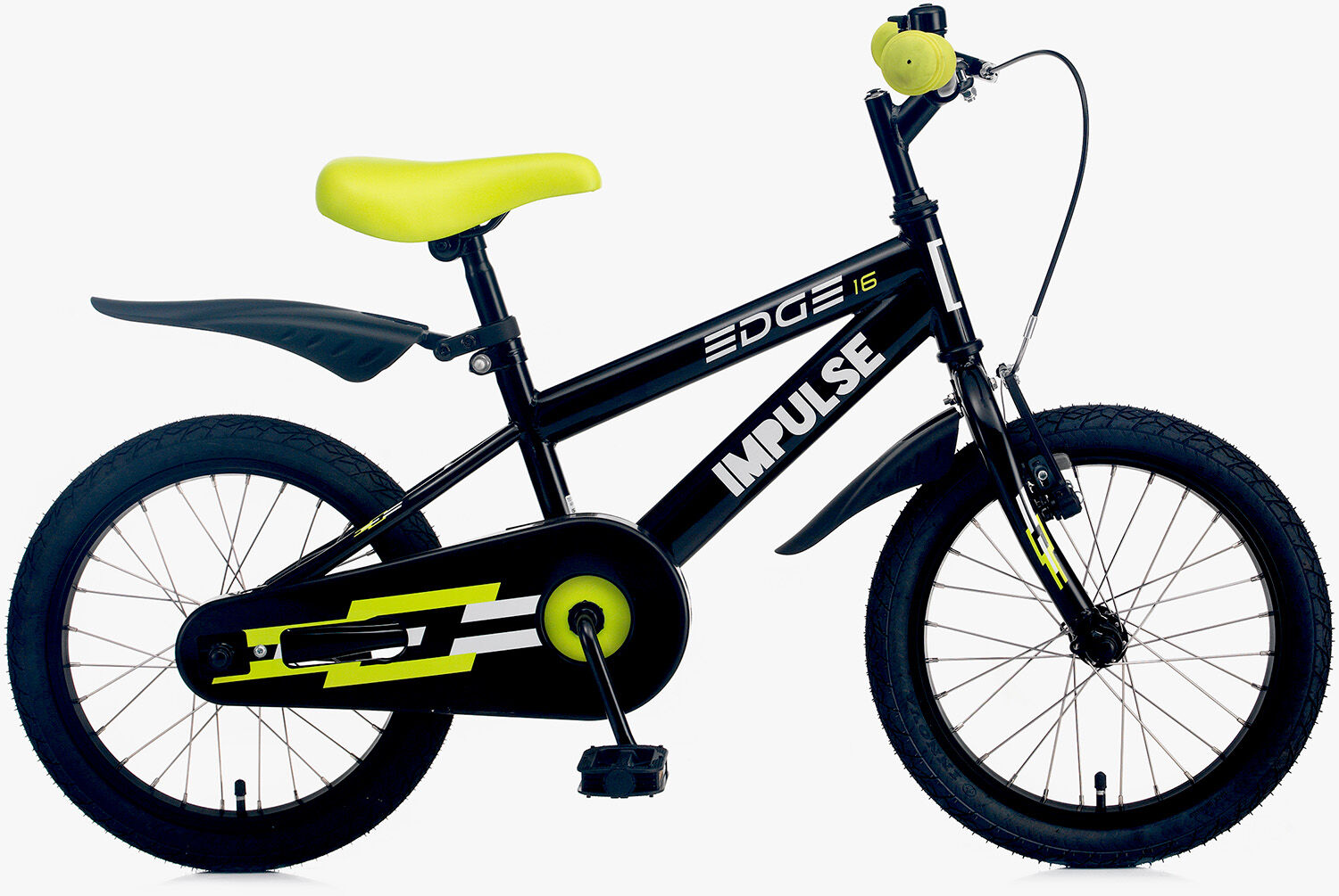 Køb Impulse Edge Børnecykel 16 tommer, Blå/Grøn | Jollyroom | børnecykel