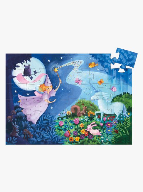 Djeco Puslespil Fe & Enhjørning 36 Brikker