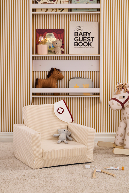 Kid's Concept Lænestol Foldbar, Naturhvid