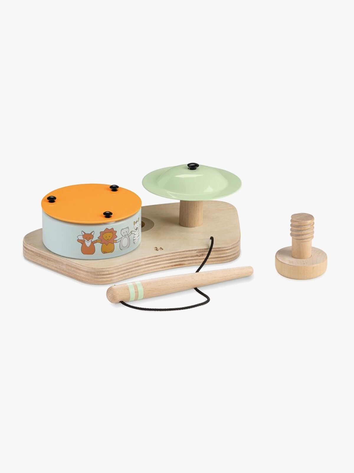 Hauck Play Drums S Aktivitetslegetøj til Legebakke, Animals