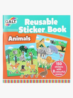 Galt Klistermærkebog Genanvendelig Dyr