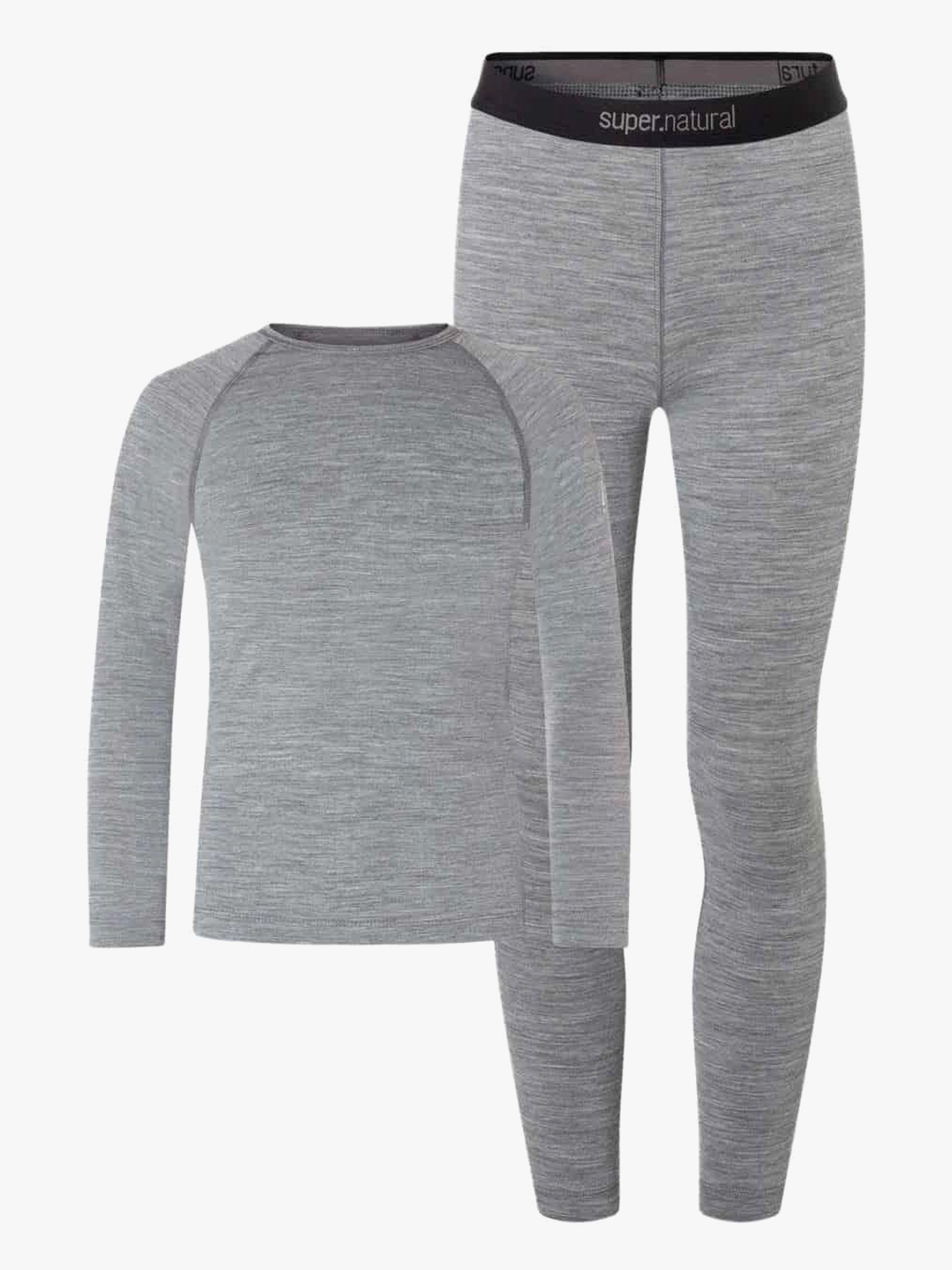 Super.natural Tundra Skiundertøj Merinomix, Cashmere Grey Melange, 140