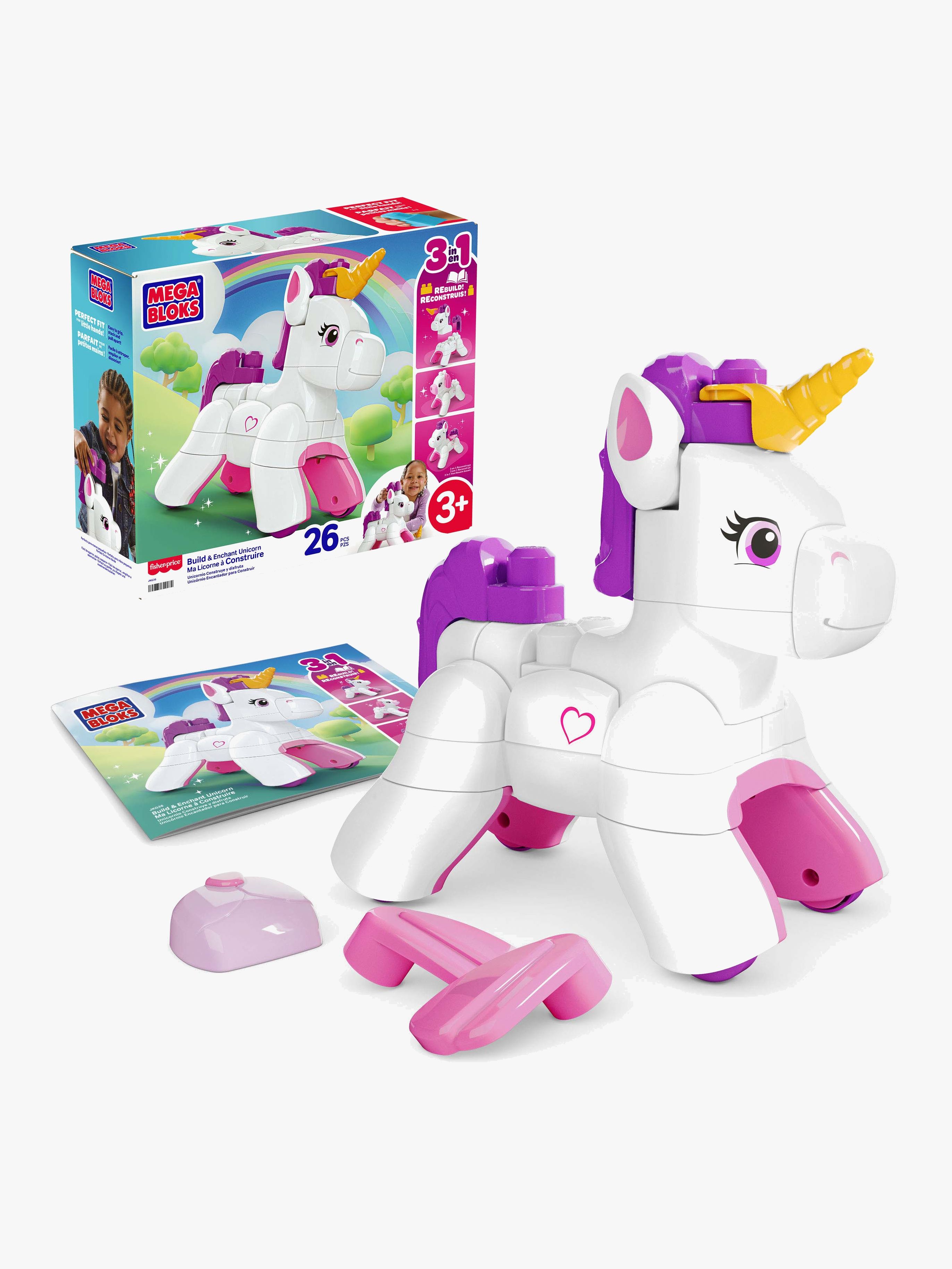 Mega Bloks Byggesæt Build & Enchant Enhjørning